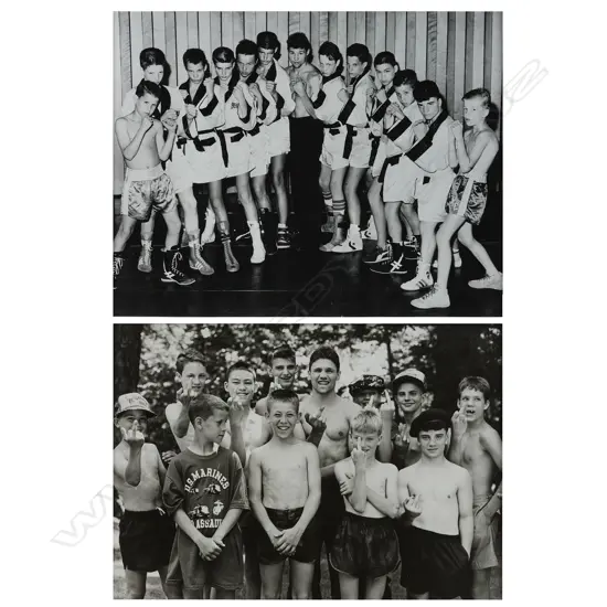 Bruce Weber (1946-) two mounted gelatin silver prints,