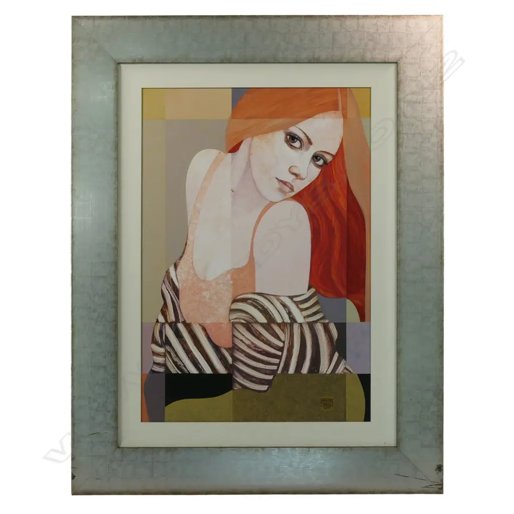 Patterson Parkin (NZ 1948-) Portrait of woman, Image 1++