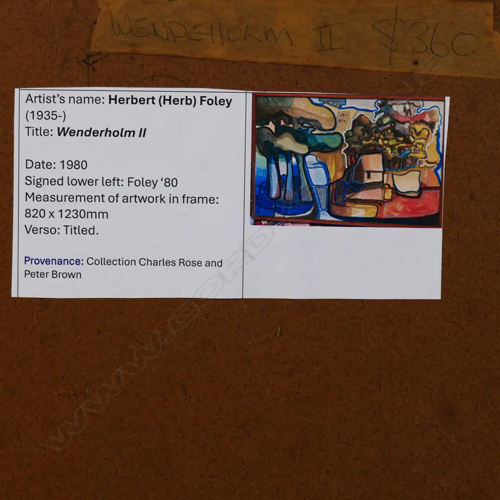 Herbert Foley (UK/NZ 1935-) Wenderholm II, Image 1++