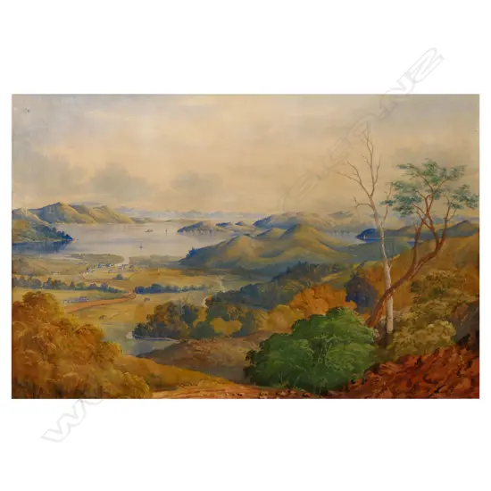 Attributed Alfred Sharpe (1830-1912) untitled possibly Lagoon Bay Mahurangi,