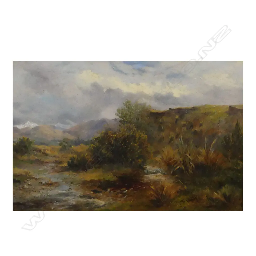 James Peel (attributed) New Zealand landscape, Image 1++