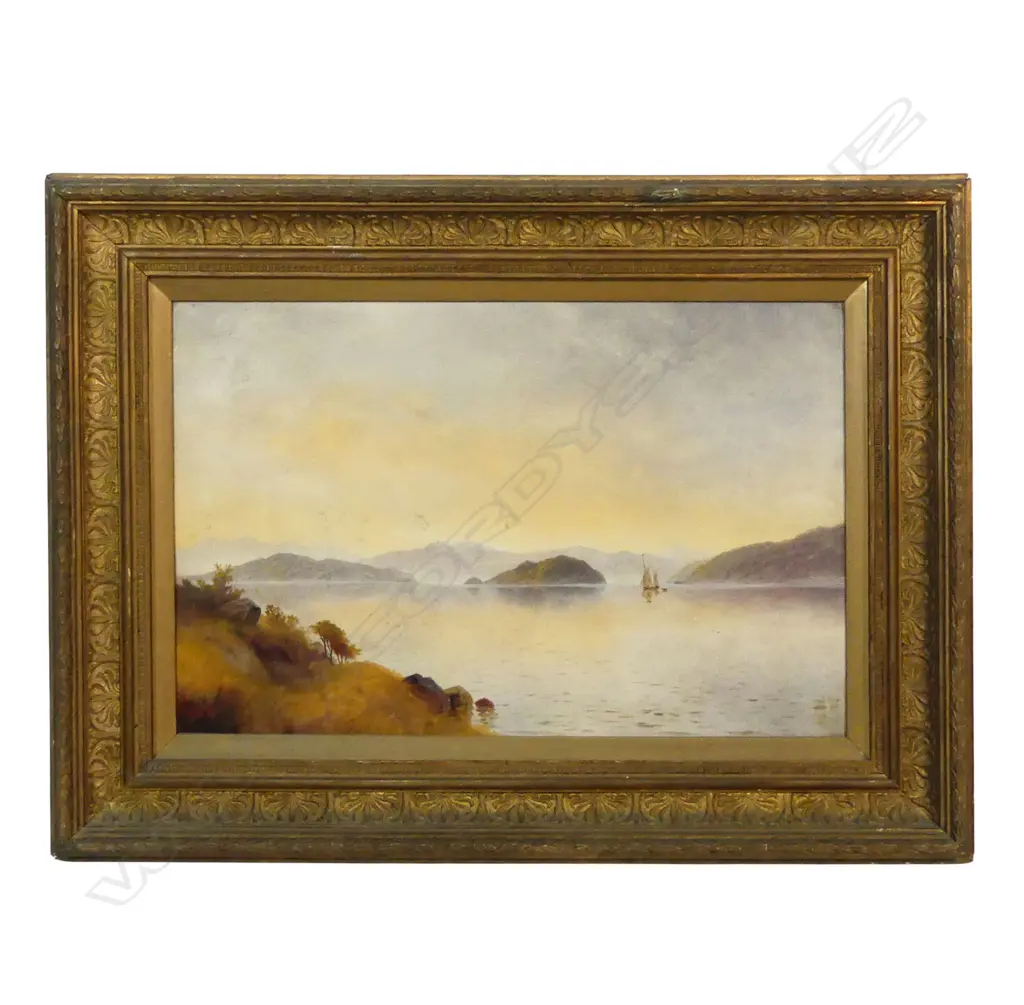 Henry William Kirkwood (NZ 1854-1925) Lake and Mountains, Image 1++