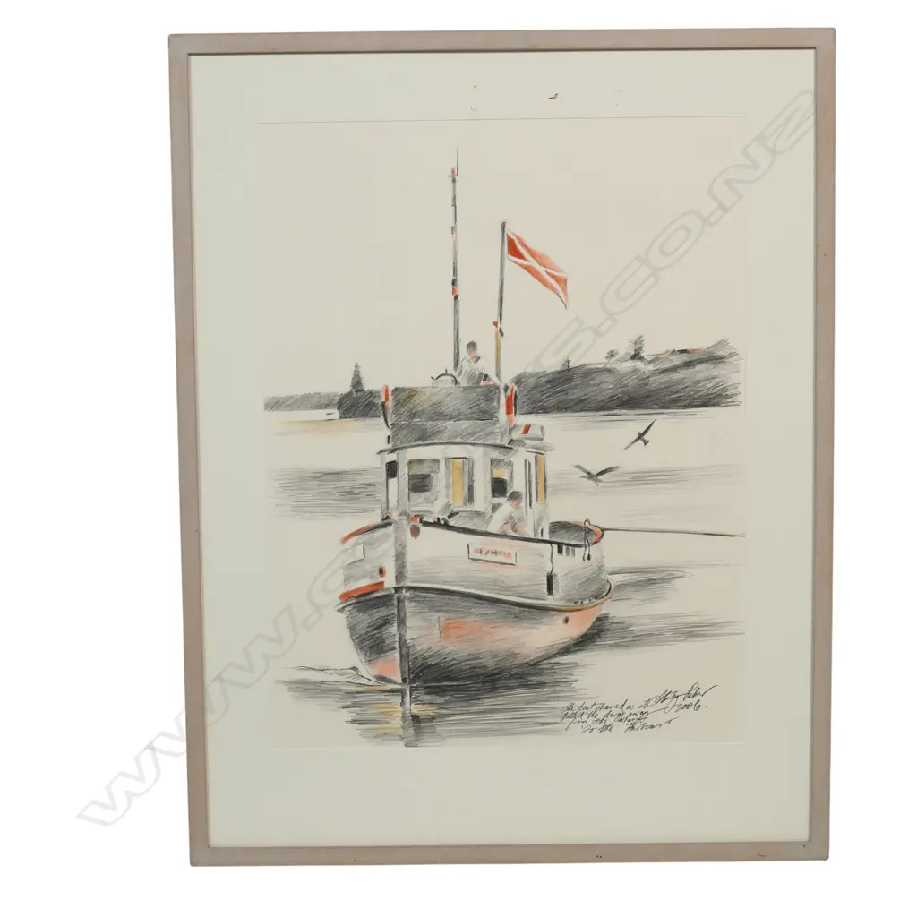 Stanley Palmer (NZ 1936-) To The Harbour, Image 1++