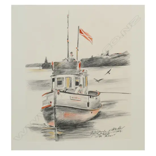 Stanley Palmer (NZ 1936-) To The Harbour,