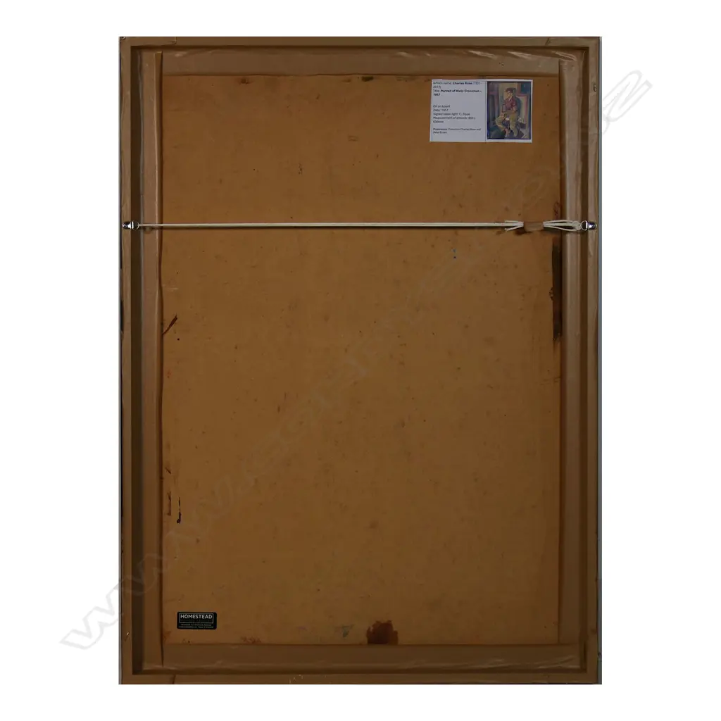 Charles Rose (NZ 1921-2017) Portrait of Wally Crossman 1957, Image 1++