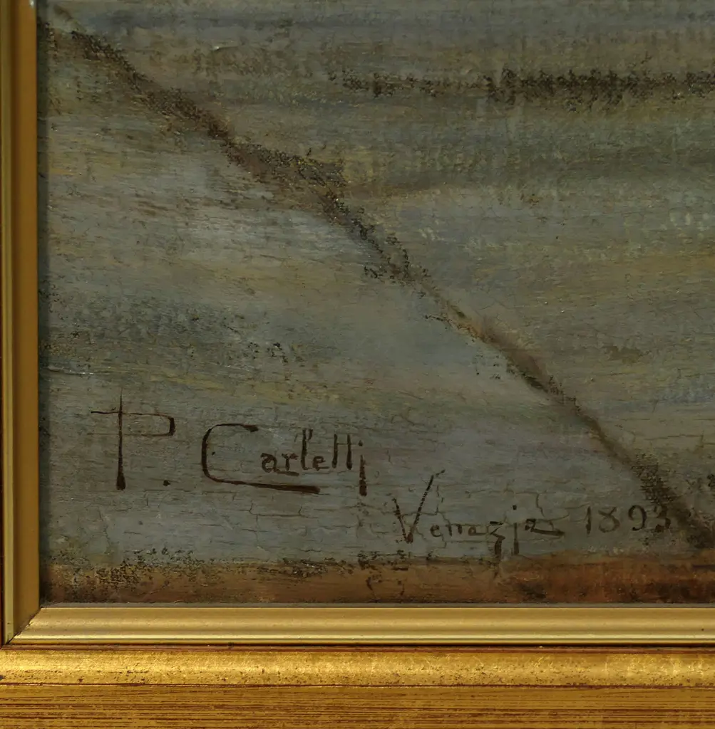 Poljeronia? Carletti (19thC Italian) 'Farniacja Martovary S. Marco Venezia' (interior of St. Marks, Venice), Image 1++