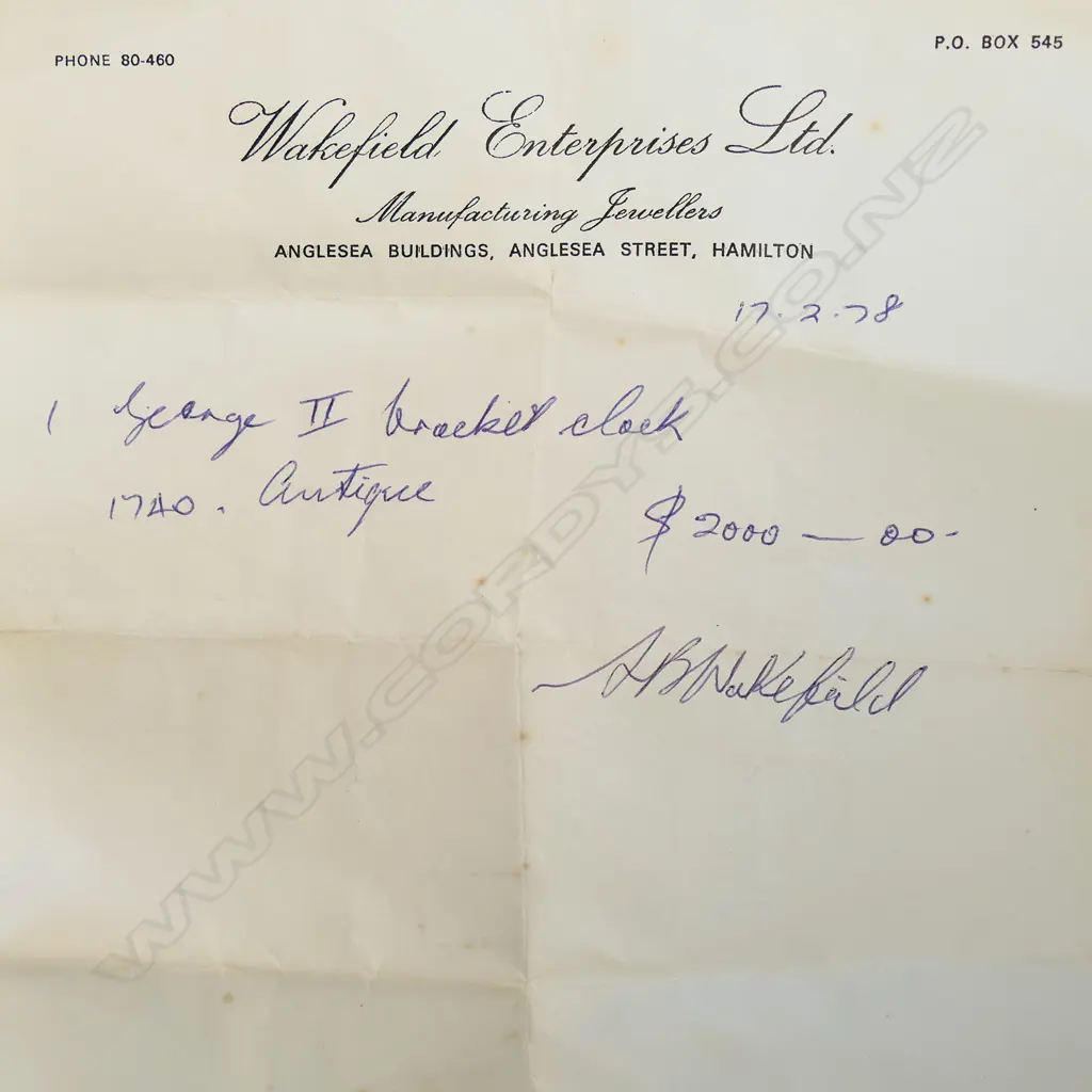 A George II bracket clock, Image 1++