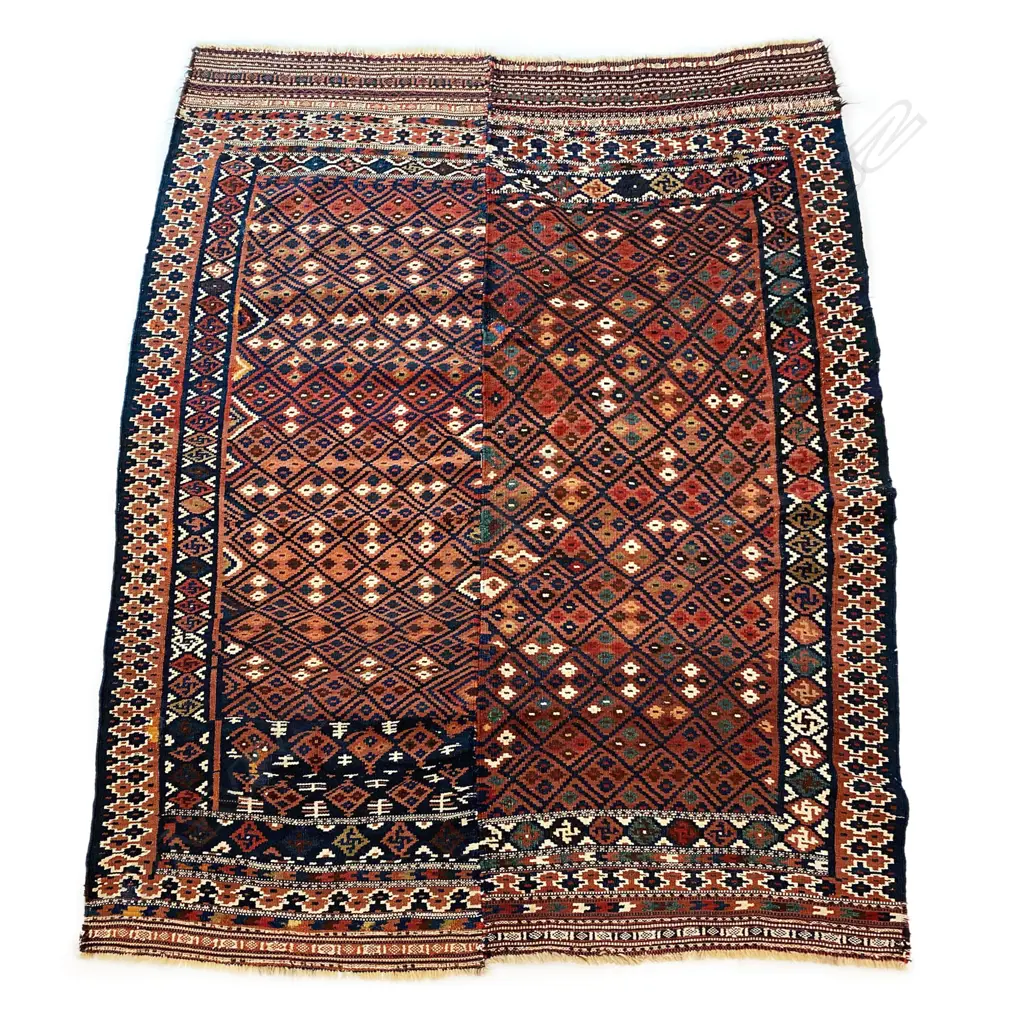 An early 20thC handwoven Caucasian rug, Image 1++