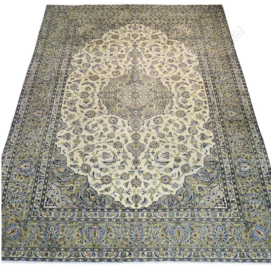 A very large Persian Kashan hand knotted carpet,