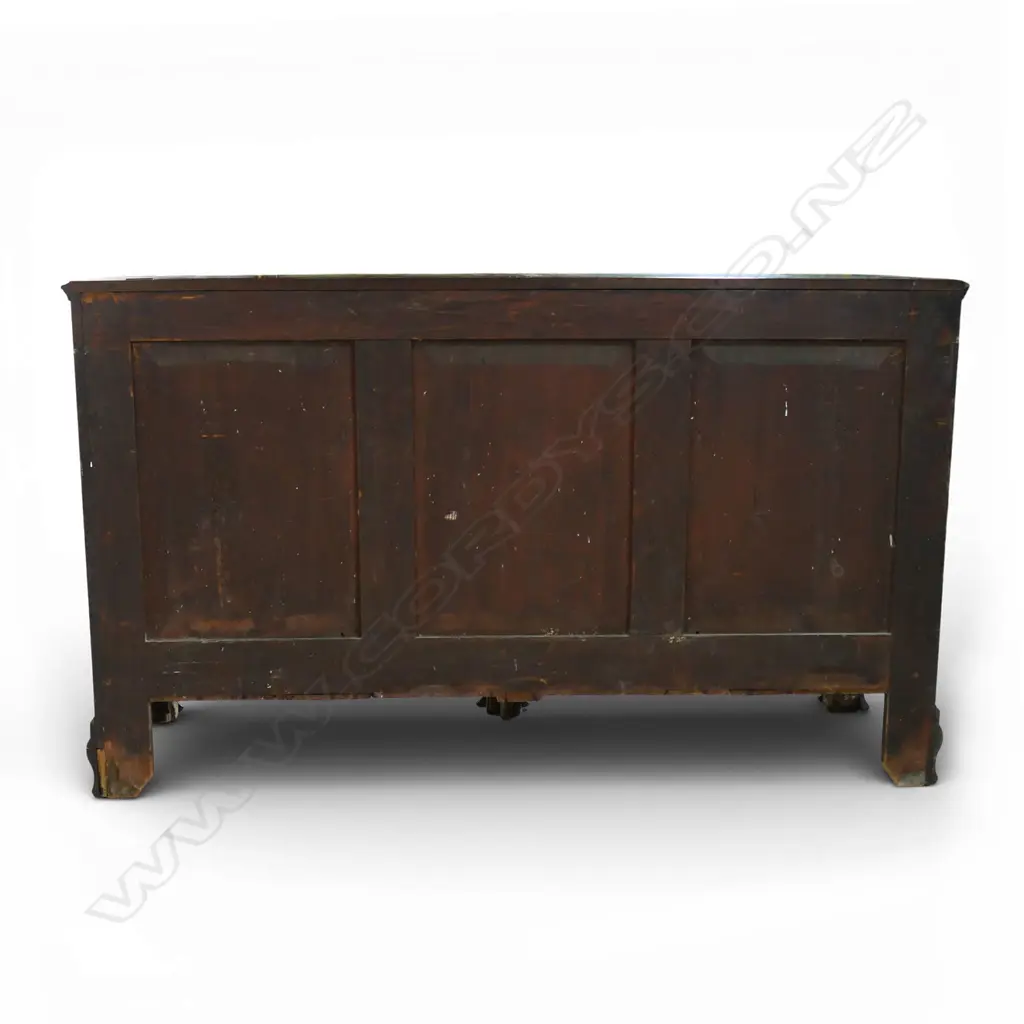 An impressive large Georgian mahogany mule chest, Image 1++