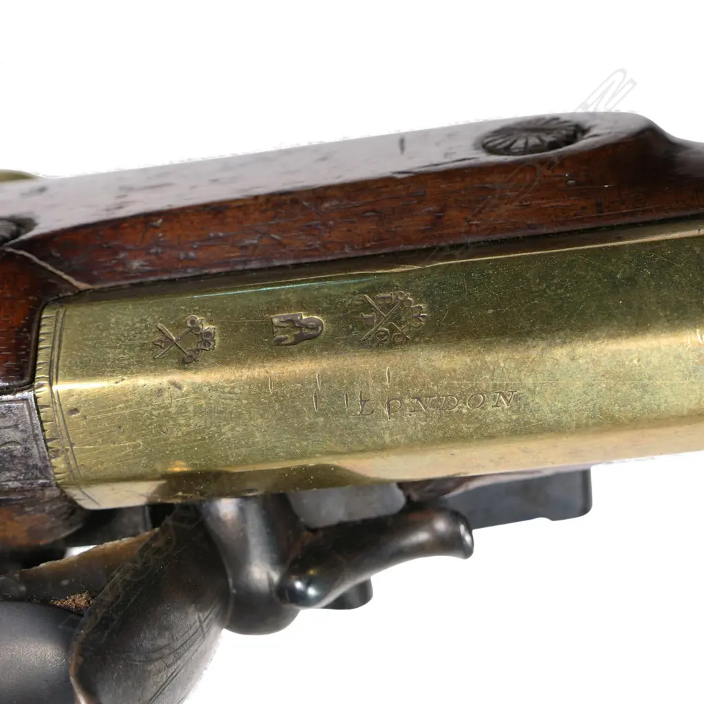 An early 19thC William Chance of London large bore flint lock pistol, Image 1++