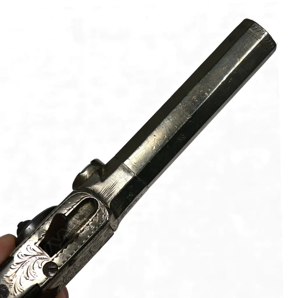 A Georgian percussion cap pocket pistol by Smith of London, Image 1++