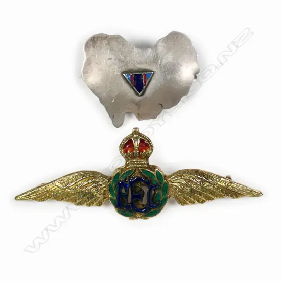 Two WWI Australian Flying Corps brooches,