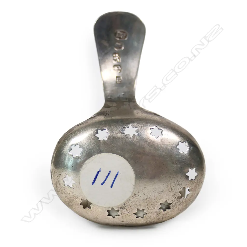 An early 19thC Regency silver tea caddy spoon, Image 1++