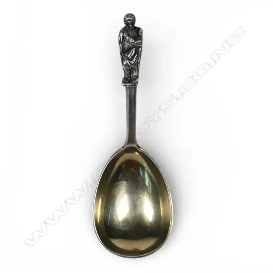 A Victorian silver apostle caddy spoon,