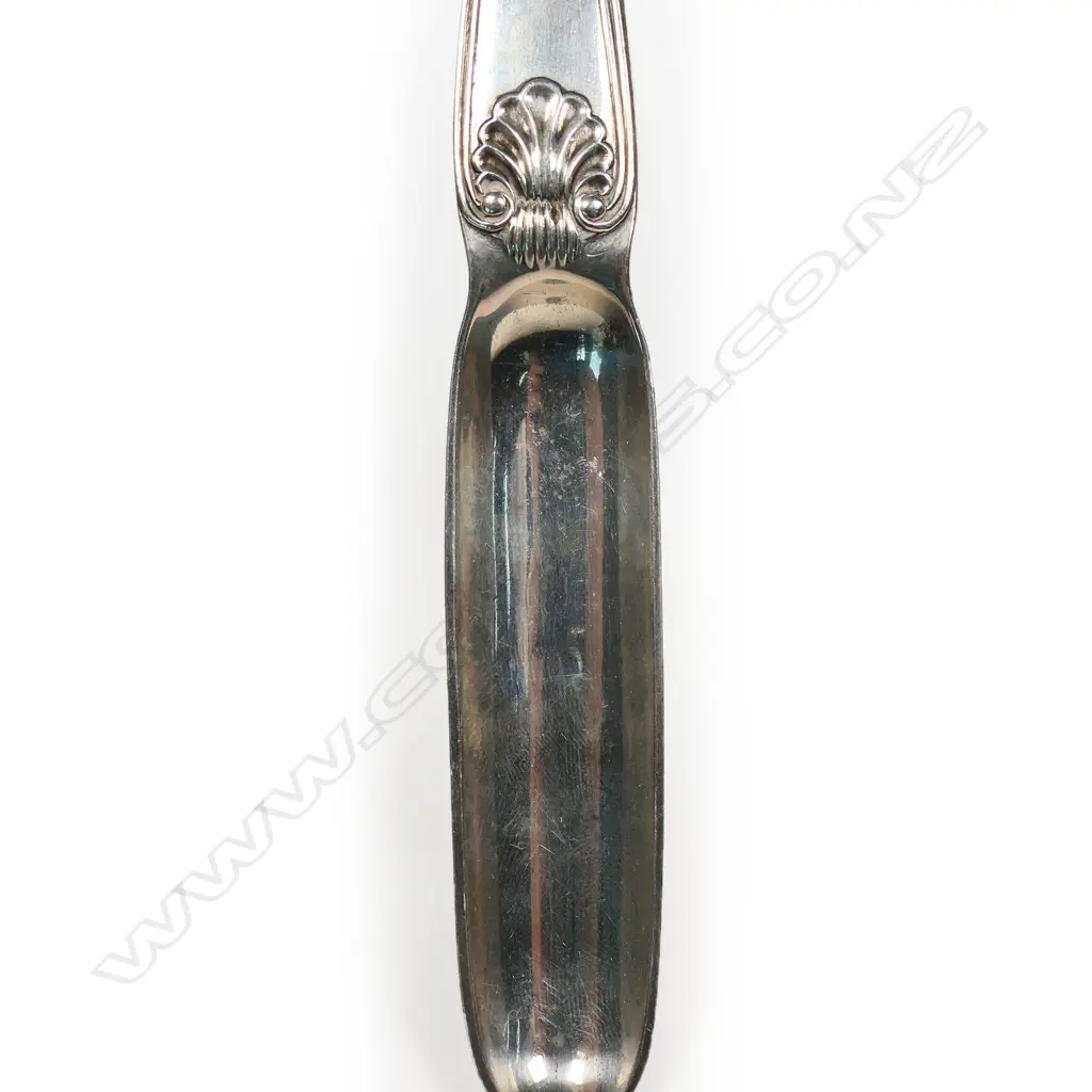 A good Victorian silver uncommon double ended marrow scoop, Image 1++