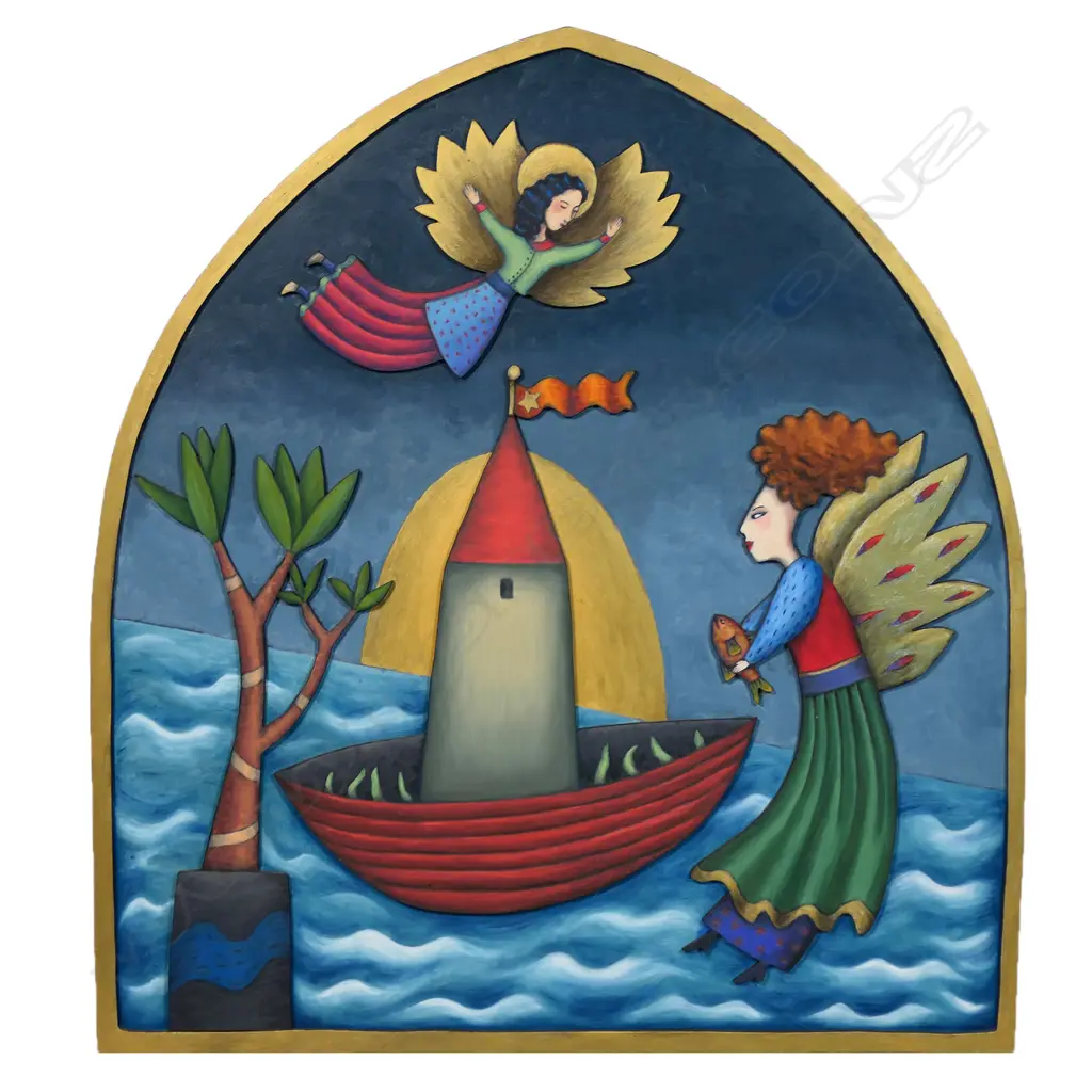 Madeline Beasley (NZ 1945-) 'Traveller's Tales', Image 1++