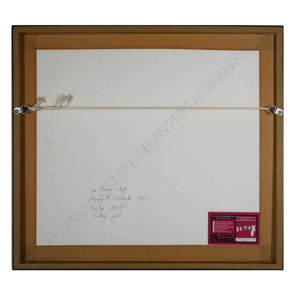 Les Cleveland ‘Lee Quings Shop Haining Street Wellington 1957’, Image 1++