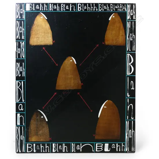 Paul Vincent (NZ 20thC) ‘2 Metres x 4’,