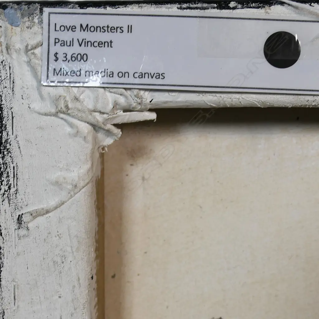 Paul Vincent (NZ 20thC)’ Love Monsters II’, Image 1++