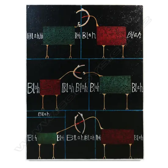 Paul Vincent (NZ 20thC)’ Love Monsters II’,