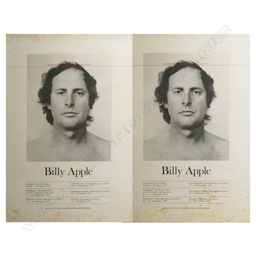Billy Apple (NZ 1935-2021) 'Billy Apple' 1975, Image 1++