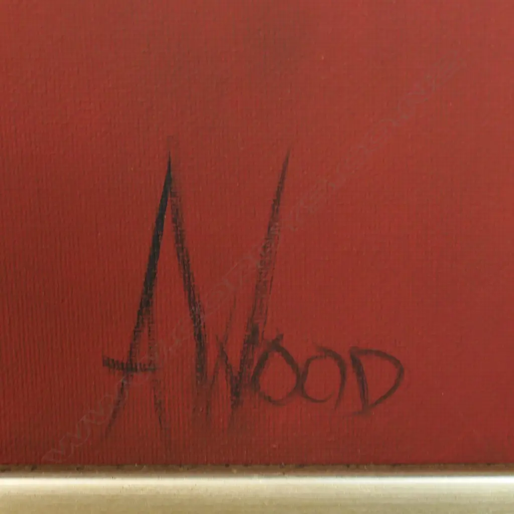 Agnes Wood (NZ 1921-2013), 'Untitled (Woman with Goblet)', Image 1++