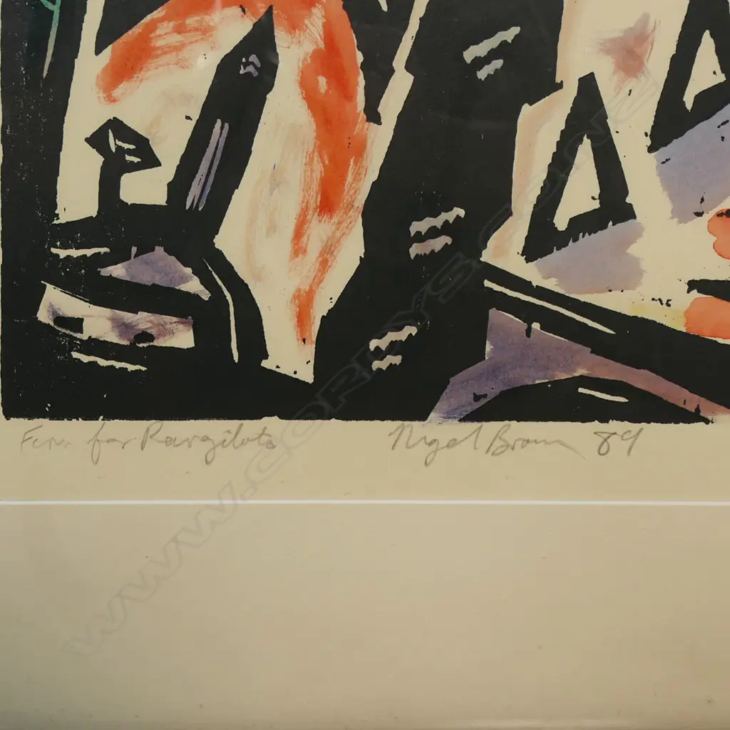 Nigel Brown (1949-) 'Fern for Rangitoto', Image 1++