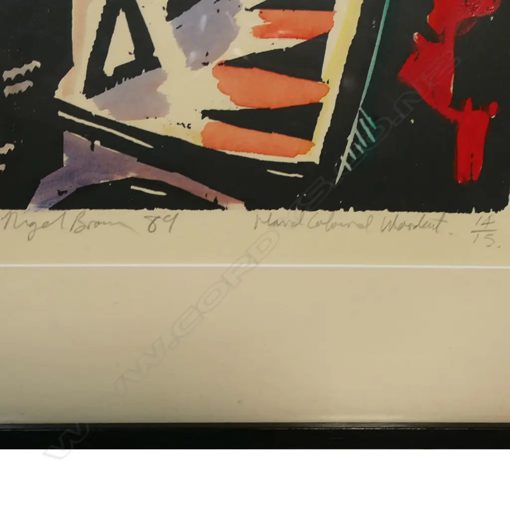 Nigel Brown (1949-) 'Fern for Rangitoto', Image 1++