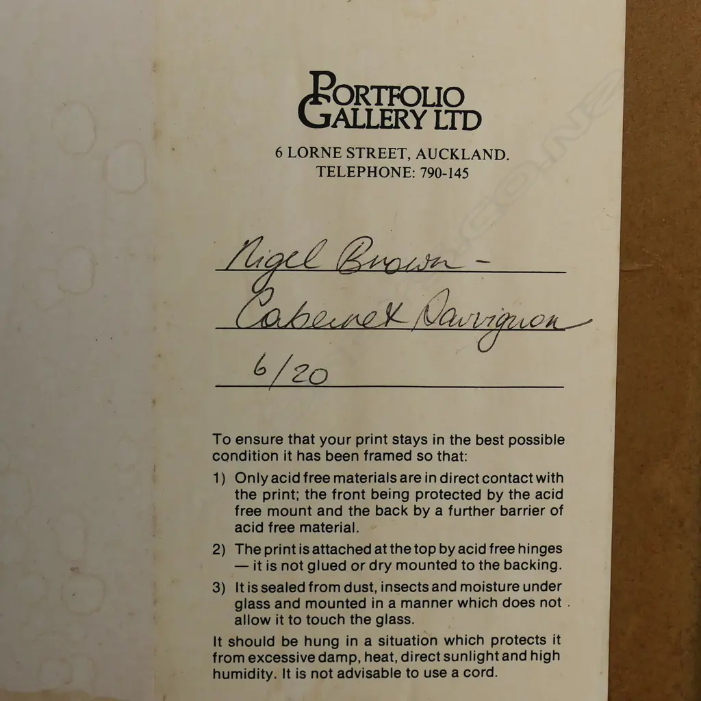 Nigel Brown (1949-) 'Cabernet Sauvignon', Image 1++