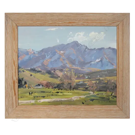 Douglas Badcock (NZ 1922-2009) 'Glencoe Crown Terrace',