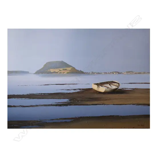 Peter J. Wallers (NZ 1953-) 'Hazy Afternoon from Beach Road Tauranga',