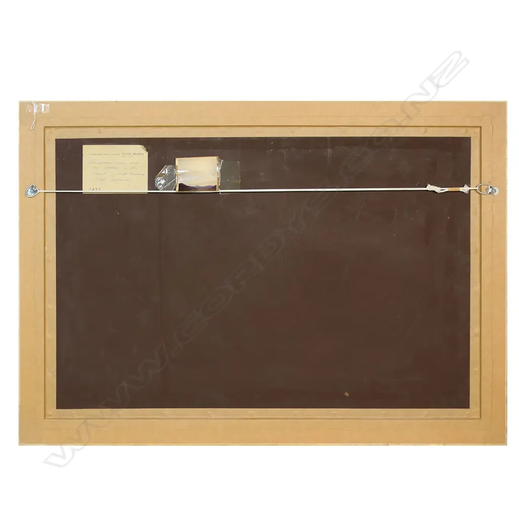 Peter Beadle (NZ 1933-2021) 'Landscape River and Mt Hooker in the Haast South Westland NZ', Image 1++