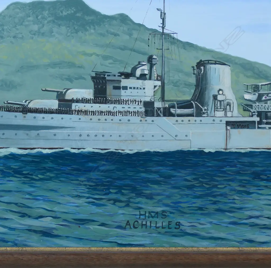 Denis Bourke (NZ) 'HMS Achilles', Image 1++