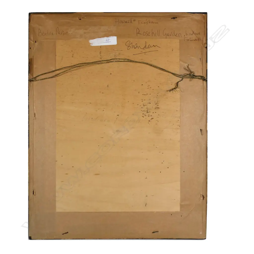 Beatrice Emma Parsons (1870-1955) 'Rosehill Garden Woodlane Falmouth', Image 1++