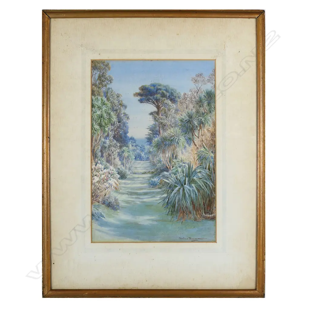 Beatrice Emma Parsons (1870-1955) 'Rosehill Garden Woodlane Falmouth', Image 1++