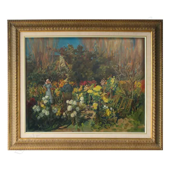 c.1920 Artist unknown - after James Nairn 'Autumn Blooms' 1899,