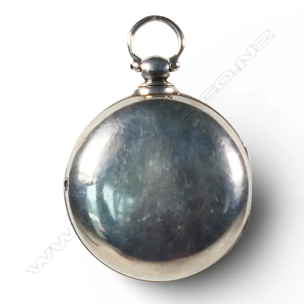 A Victorian silver pair cased pocket watch, Image 1++