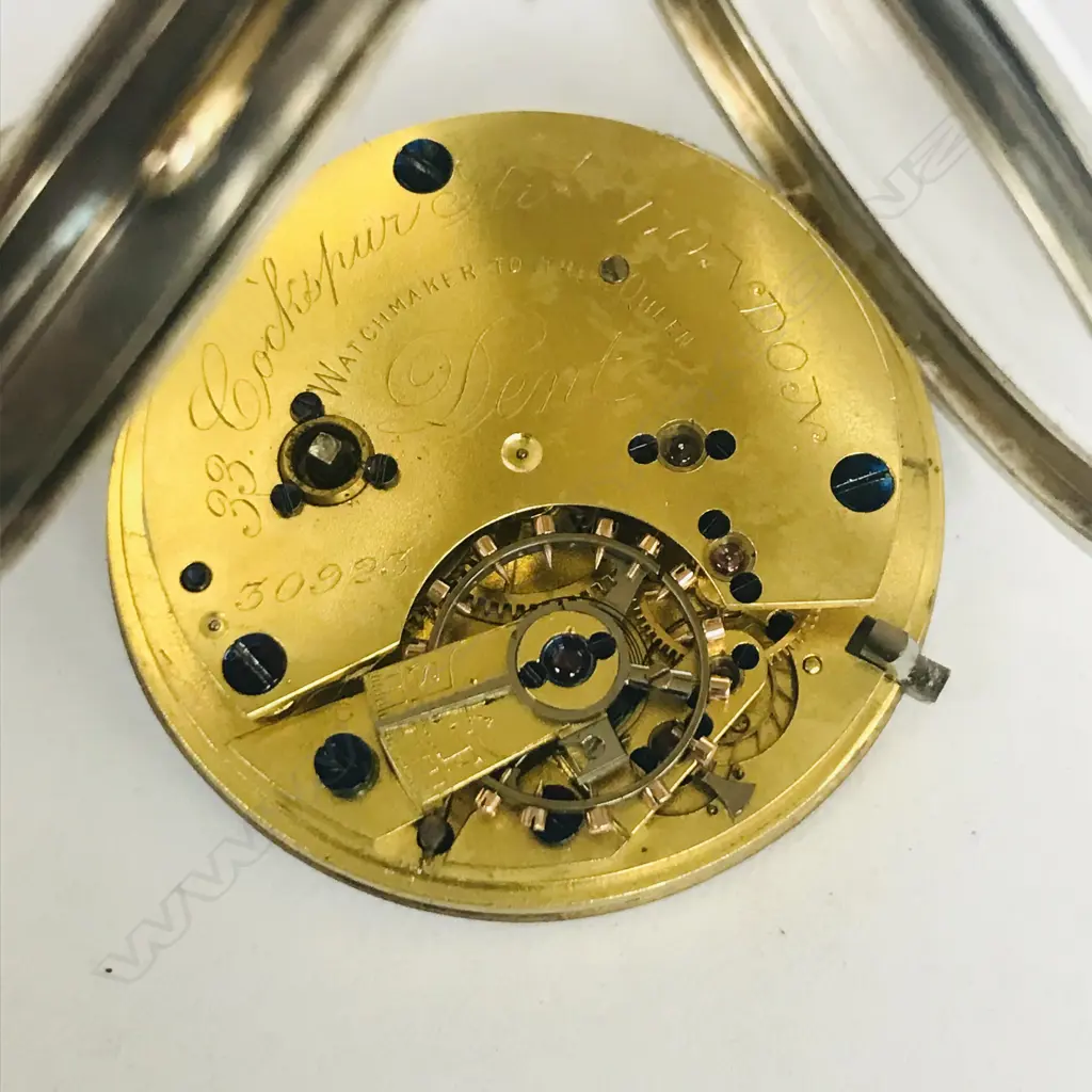 Victorian lady’s silver open face fob watch by Dent of London, Image 1++