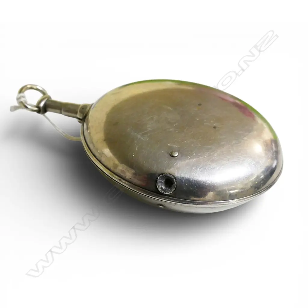 A silver 1800 pair cased verge fusee pocket watch by John Brown, Image 1++