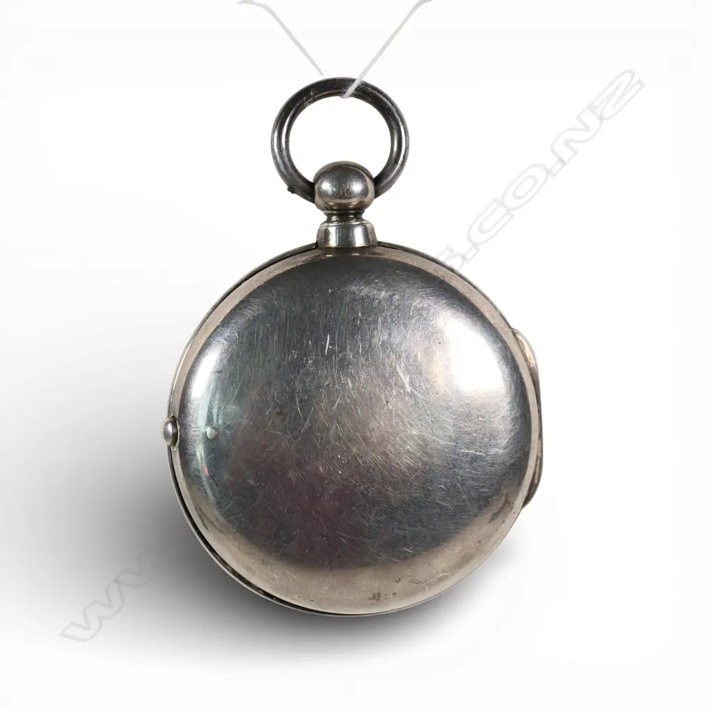 A large George IV silver pair case pocket watch, Image 1++
