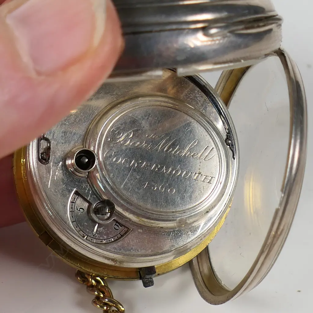 A Victorian period silver key wind verge pocket watch by B. Mitchell Cockermouth, Image 1++