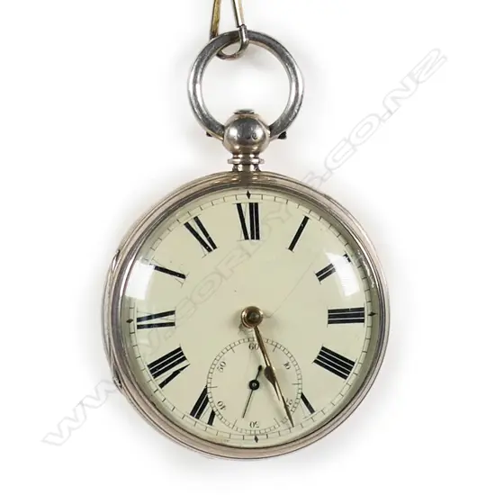 A Victorian period silver key wind verge pocket watch by B. Mitchell Cockermouth,