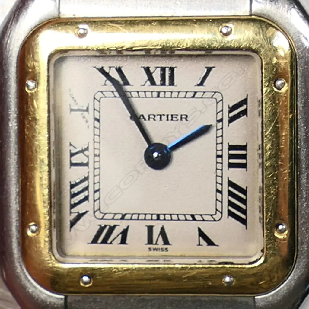A vintage Cartier Panthère ladies 18ct gold and stainless wristwatch, Image 1++