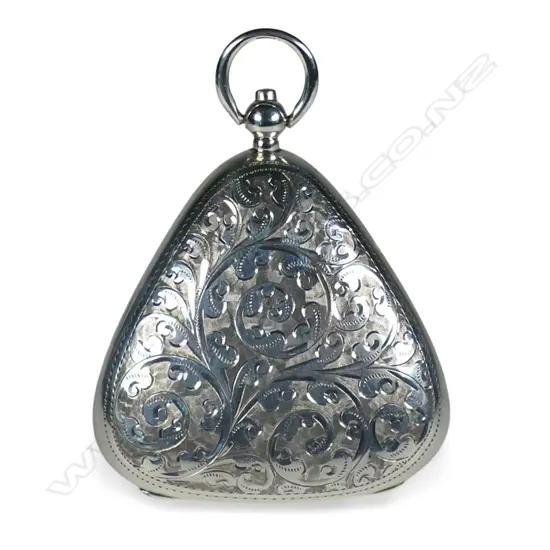 An Edwardian silver triple sovereign case,