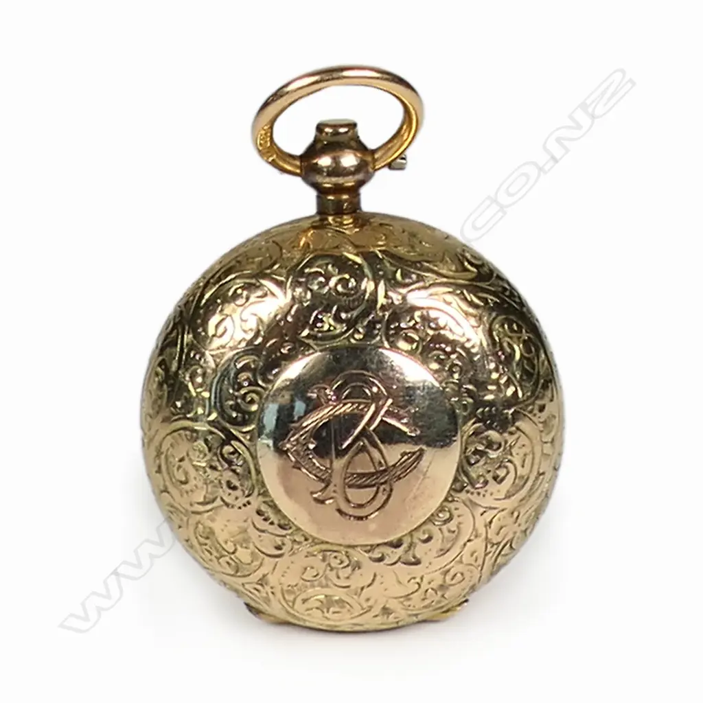 An Edwardian 15ct gold sovereign case, Image 1++