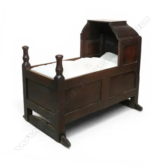George III country oak baby’s crib,