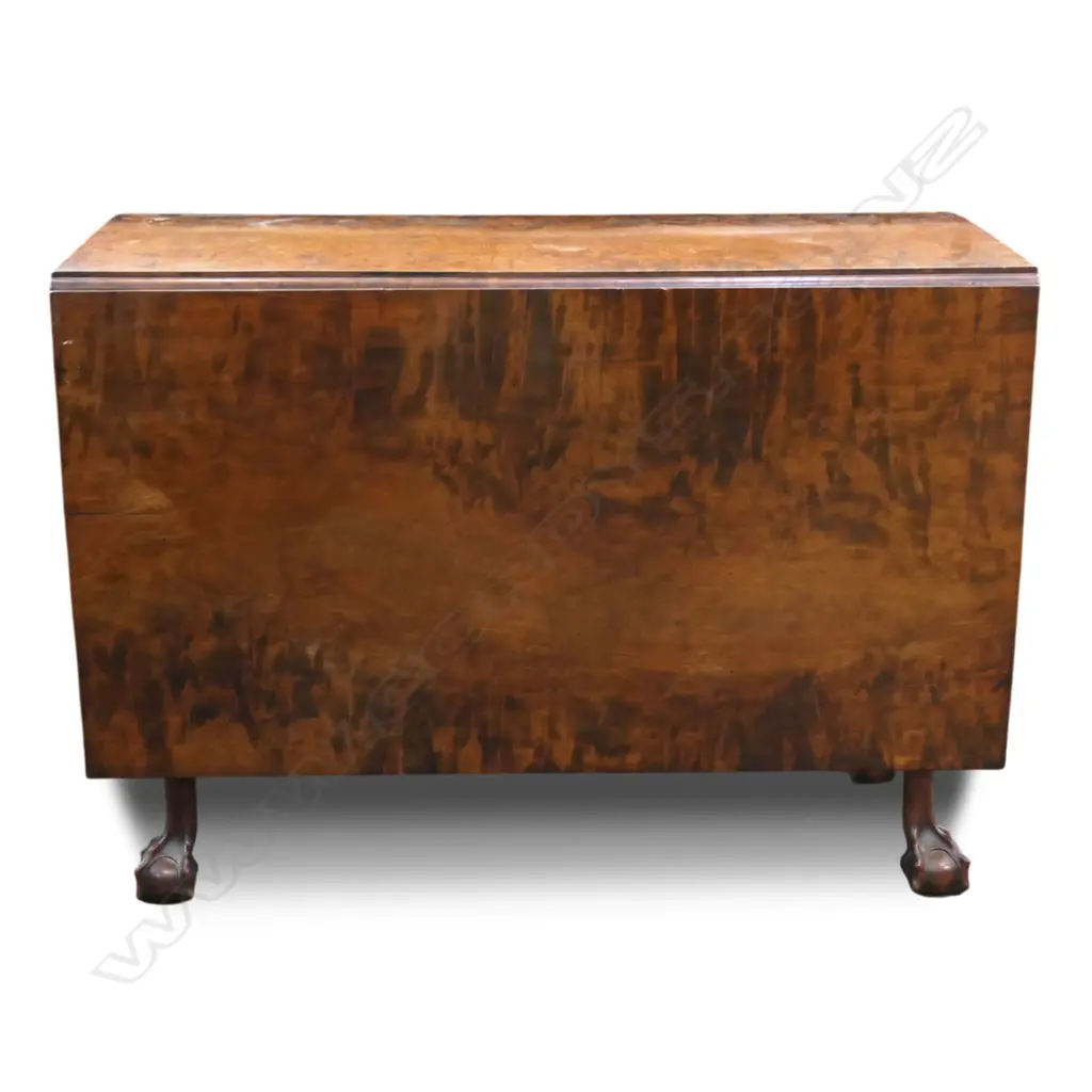 A 19thC mahogany drop side table, Image 1++