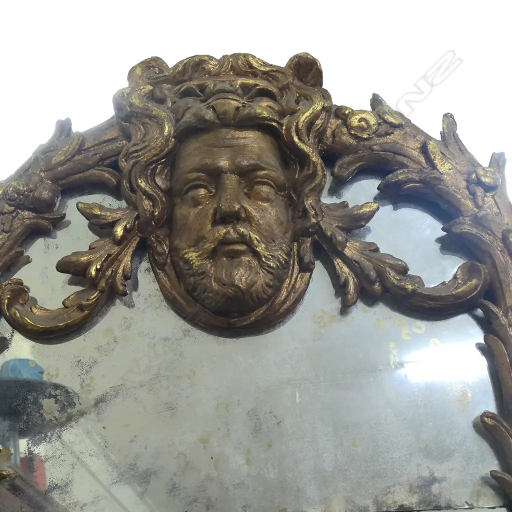 An 18thC European style early 20thC ornate gilt wall mirror, Image 1++
