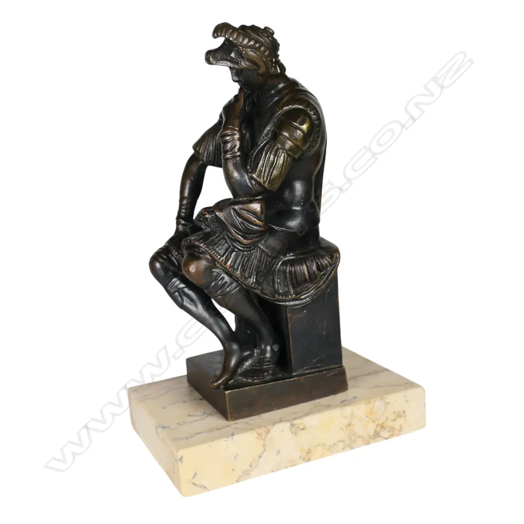 Ron Lion Sauvage (French, 19th/20th Century) bronze sculpture of Lorenzo de' Medici, Image 1++